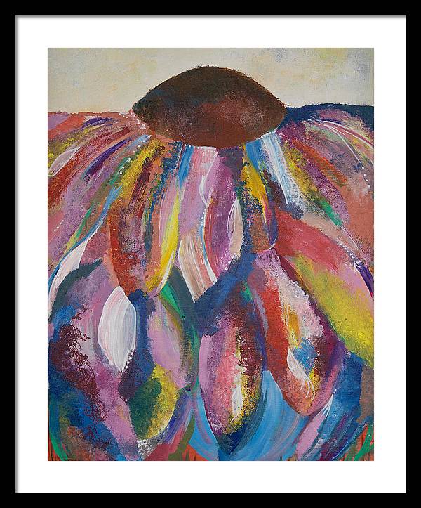 Rainbow Head - Blooming Collection - Framed Print