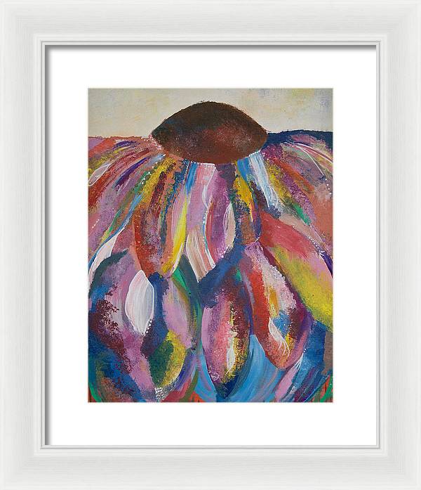 Rainbow Head - Blooming Collection - Framed Print