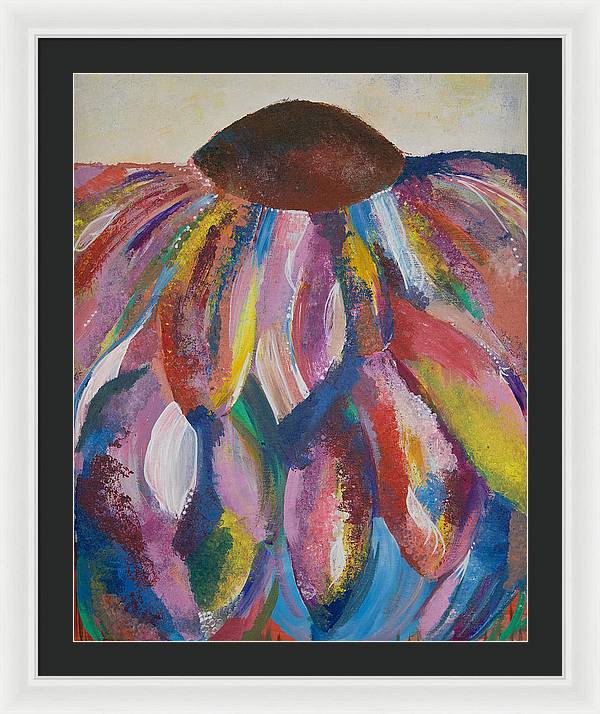 Rainbow Head - Blooming Collection - Framed Print