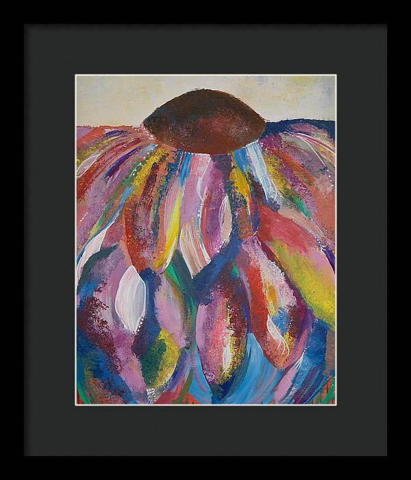 Rainbow Head - Blooming Collection - Framed Print