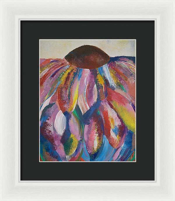 Rainbow Head - Blooming Collection - Framed Print