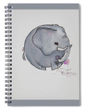 Round Calf - Elephant Collection  - Spiral Notebook
