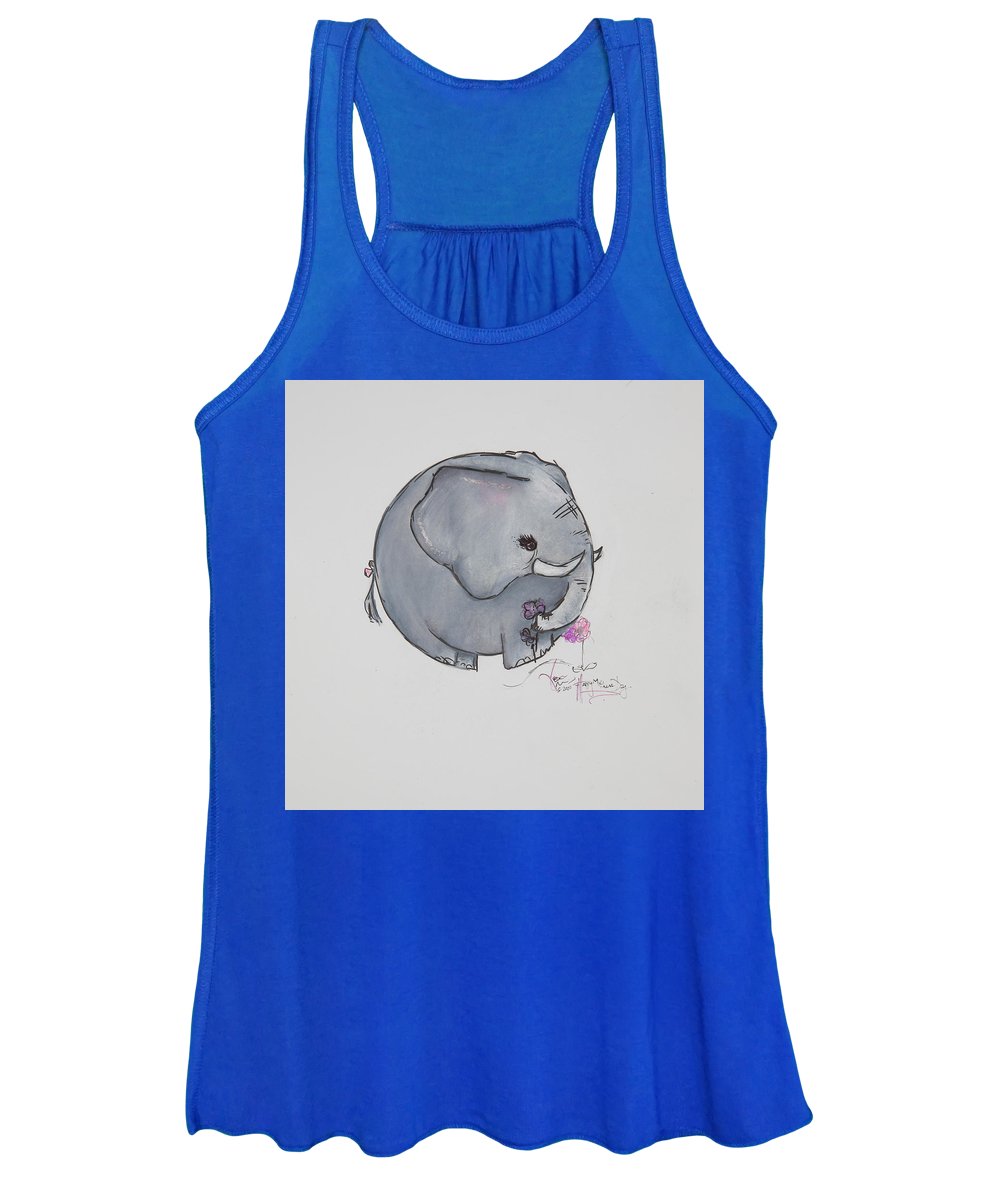 Round Calf - Elephant Collection  - Women's Tank Top