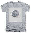 Round Calf - Elephant Collection  - Men's V-Neck T-Shirt