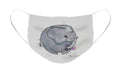 Round Calf - Elephant Collection  - Face Mask