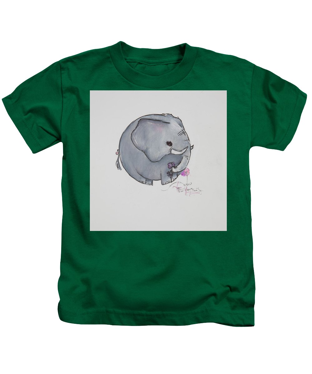 Round Calf - Elephant Collection  - Kids T-Shirt