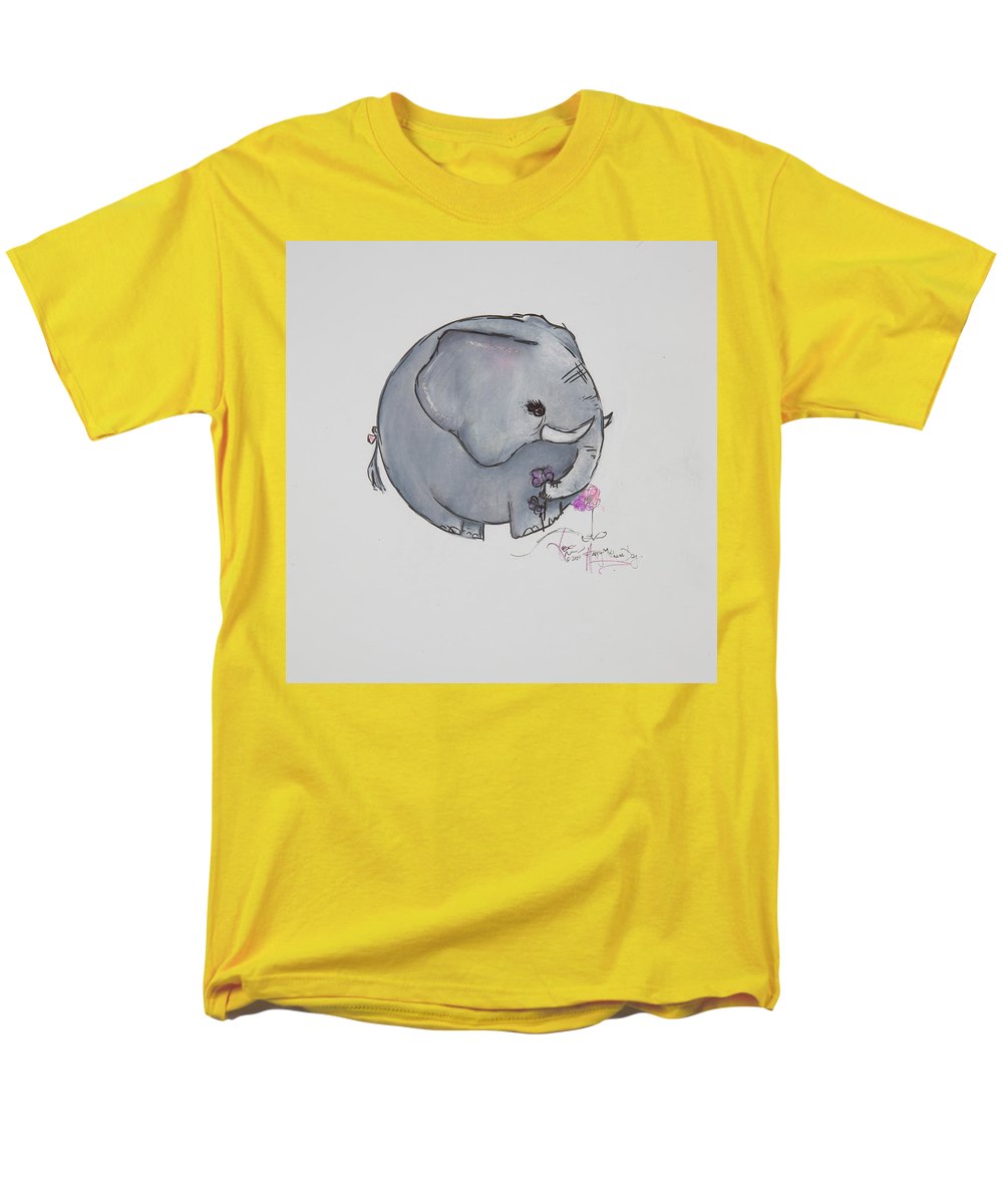 Round Calf - Elephant Collection  - Men's T-Shirt  (Regular Fit)