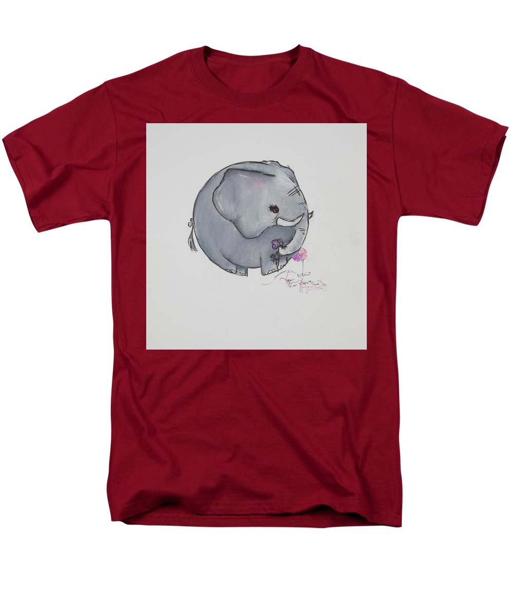 Round Calf - Elephant Collection  - Men's T-Shirt  (Regular Fit)