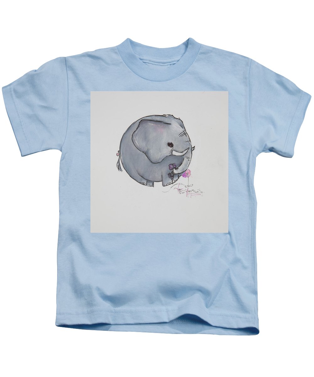 Round Calf - Elephant Collection  - Kids T-Shirt