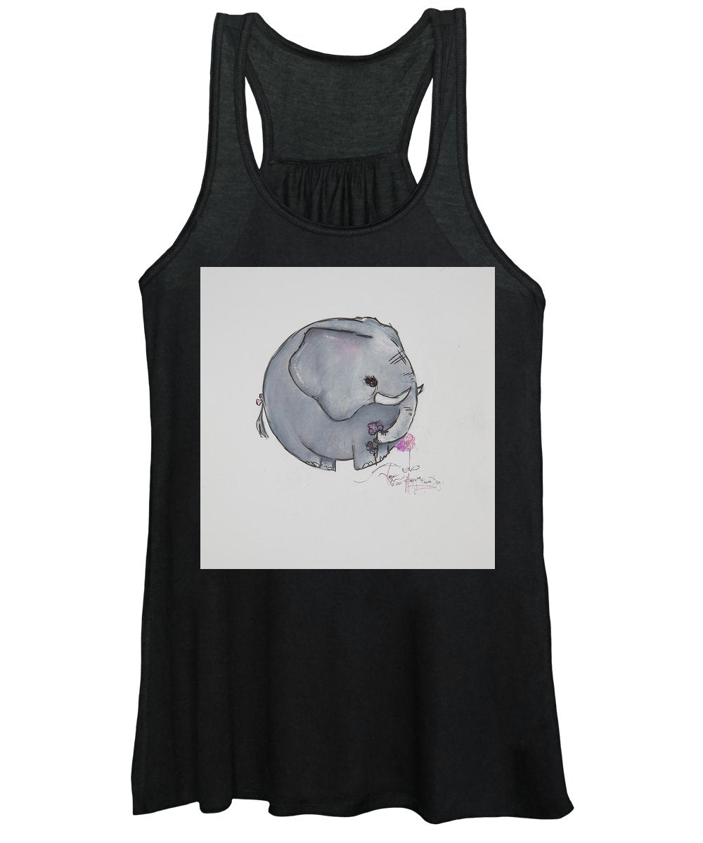 Round Calf - Elephant Collection  - Women's Tank Top