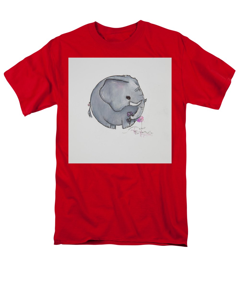 Round Calf - Elephant Collection  - Men's T-Shirt  (Regular Fit)