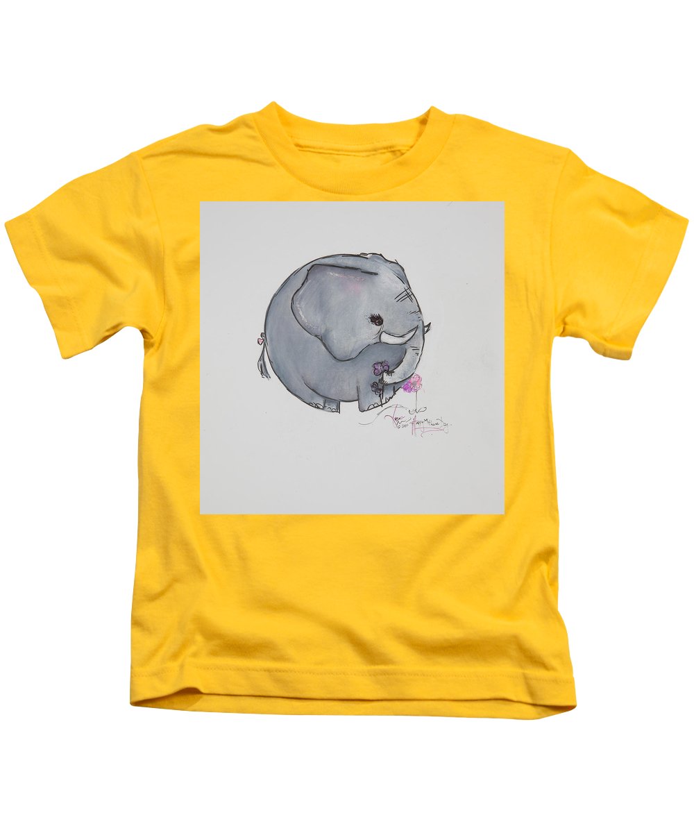 Round Calf - Elephant Collection  - Kids T-Shirt