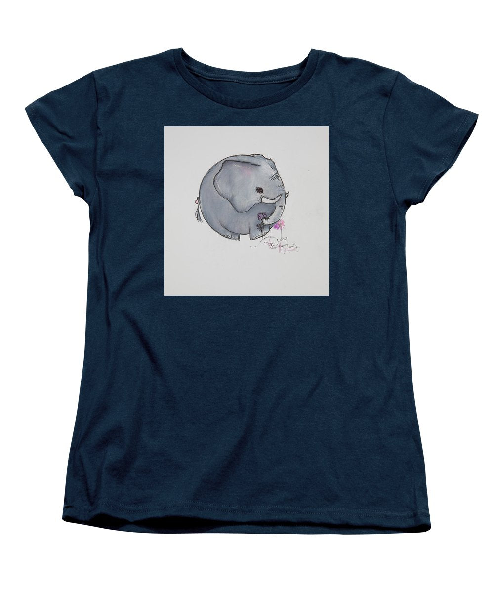 Round Calf - Elephant Collection  - Women's T-Shirt (Standard Fit)