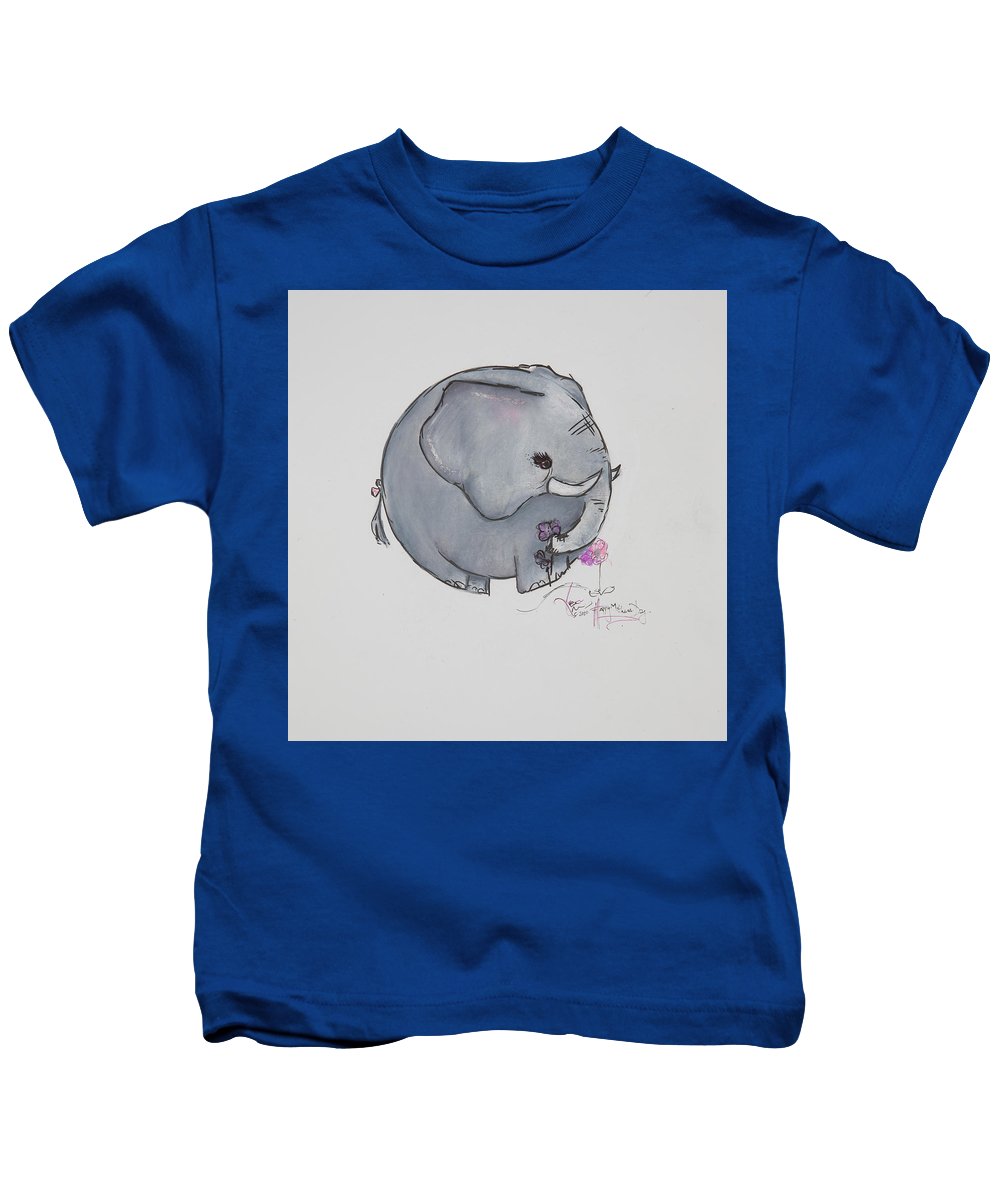 Round Calf - Elephant Collection  - Kids T-Shirt