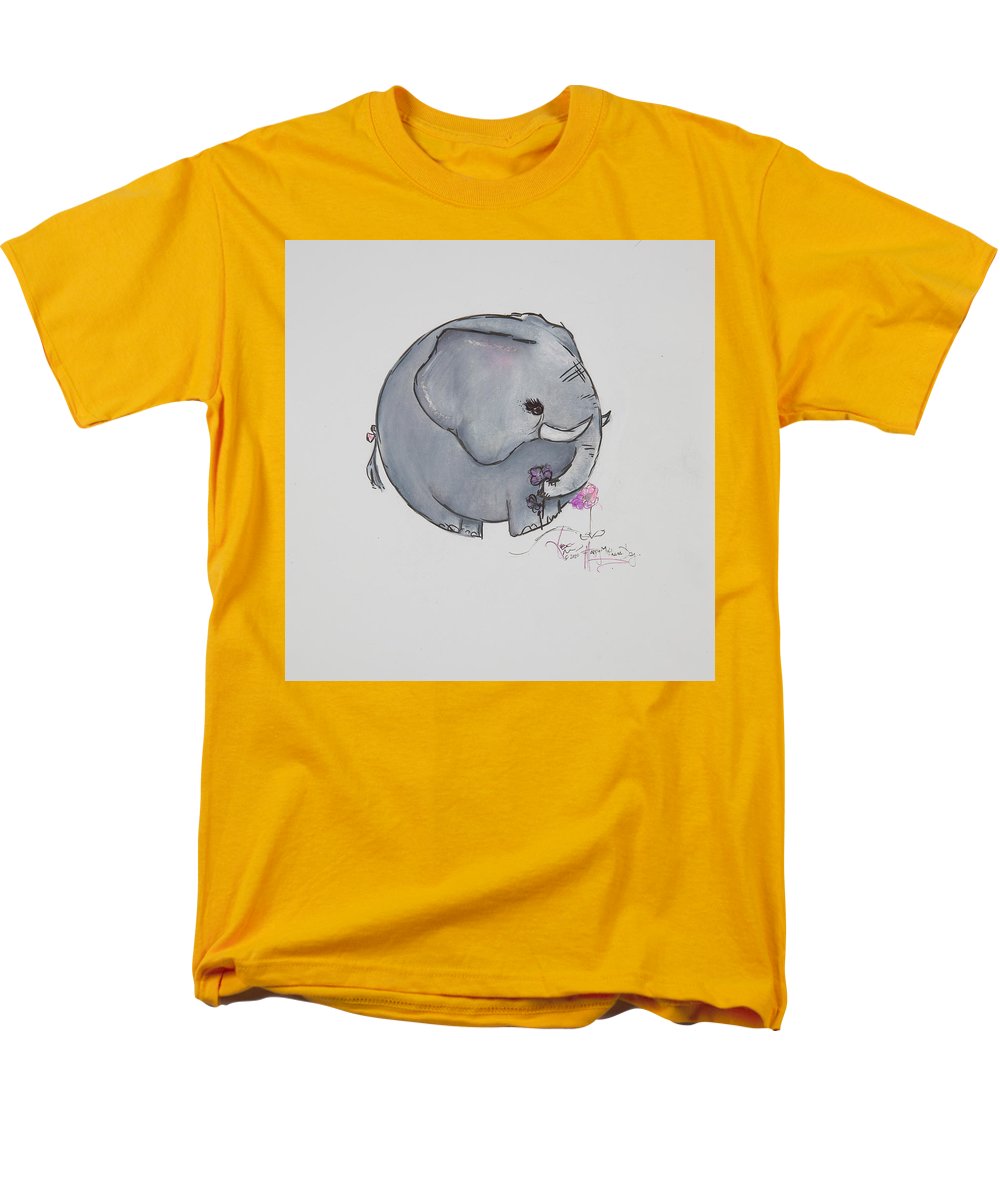 Round Calf - Elephant Collection  - Men's T-Shirt  (Regular Fit)