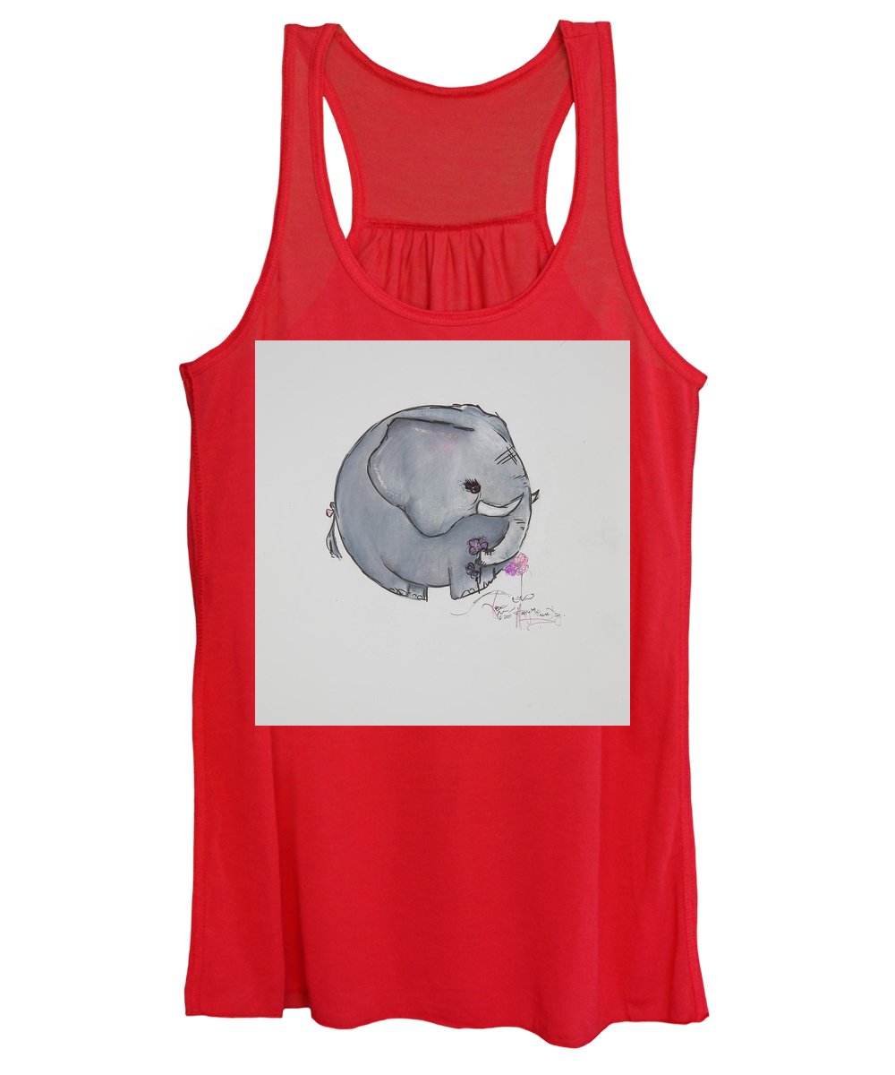 Round Calf - Elephant Collection  - Women's Tank Top