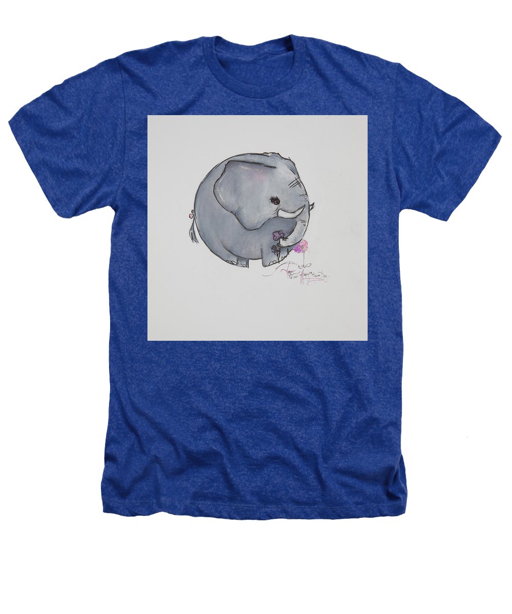 Round Calf - Elephant Collection  - Heathers T-Shirt