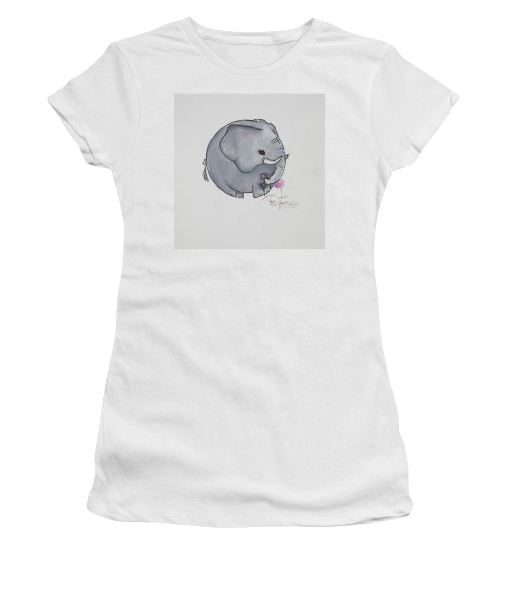 Round Calf - Elephant Collection  - Women's T-Shirt