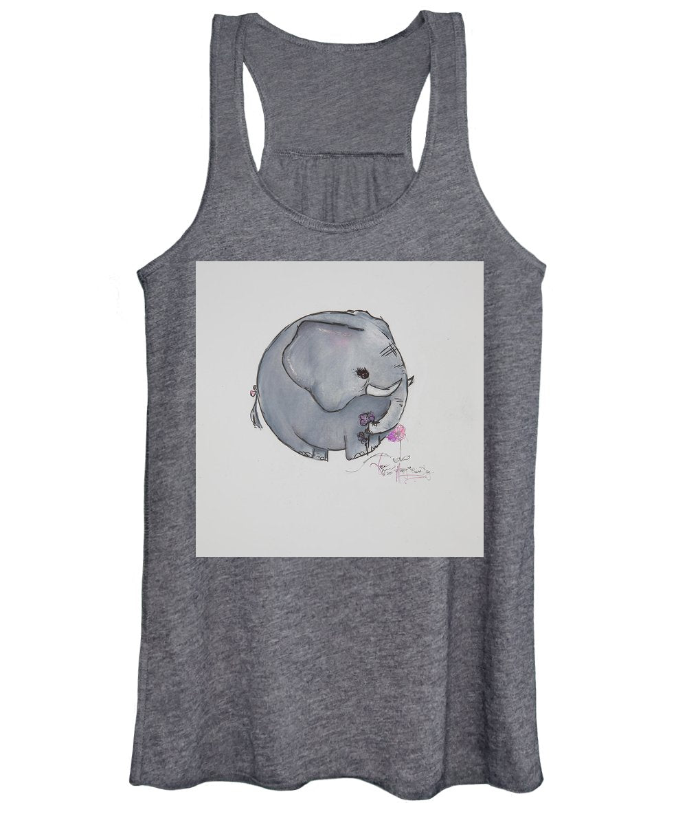 Round Calf - Elephant Collection  - Women's Tank Top