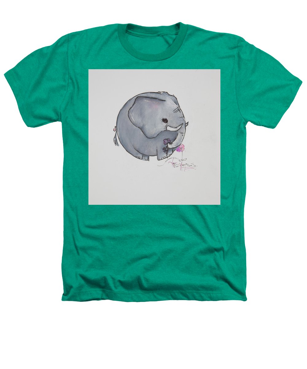 Round Calf - Elephant Collection  - Heathers T-Shirt