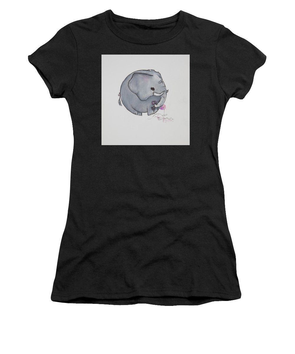 Round Calf - Elephant Collection  - Women's T-Shirt