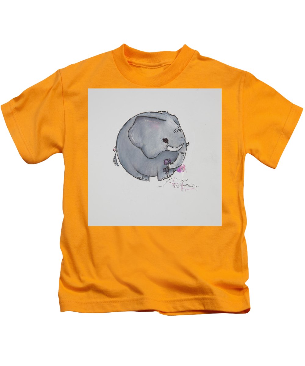 Round Calf - Elephant Collection  - Kids T-Shirt