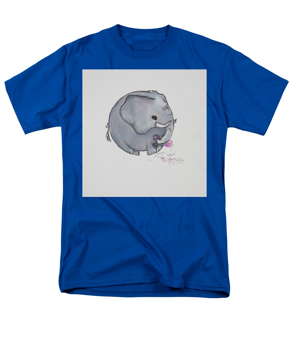 Round Calf - Elephant Collection  - Men's T-Shirt  (Regular Fit)