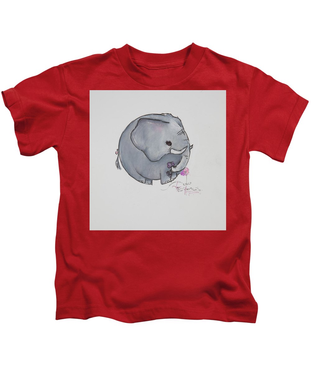 Round Calf - Elephant Collection  - Kids T-Shirt