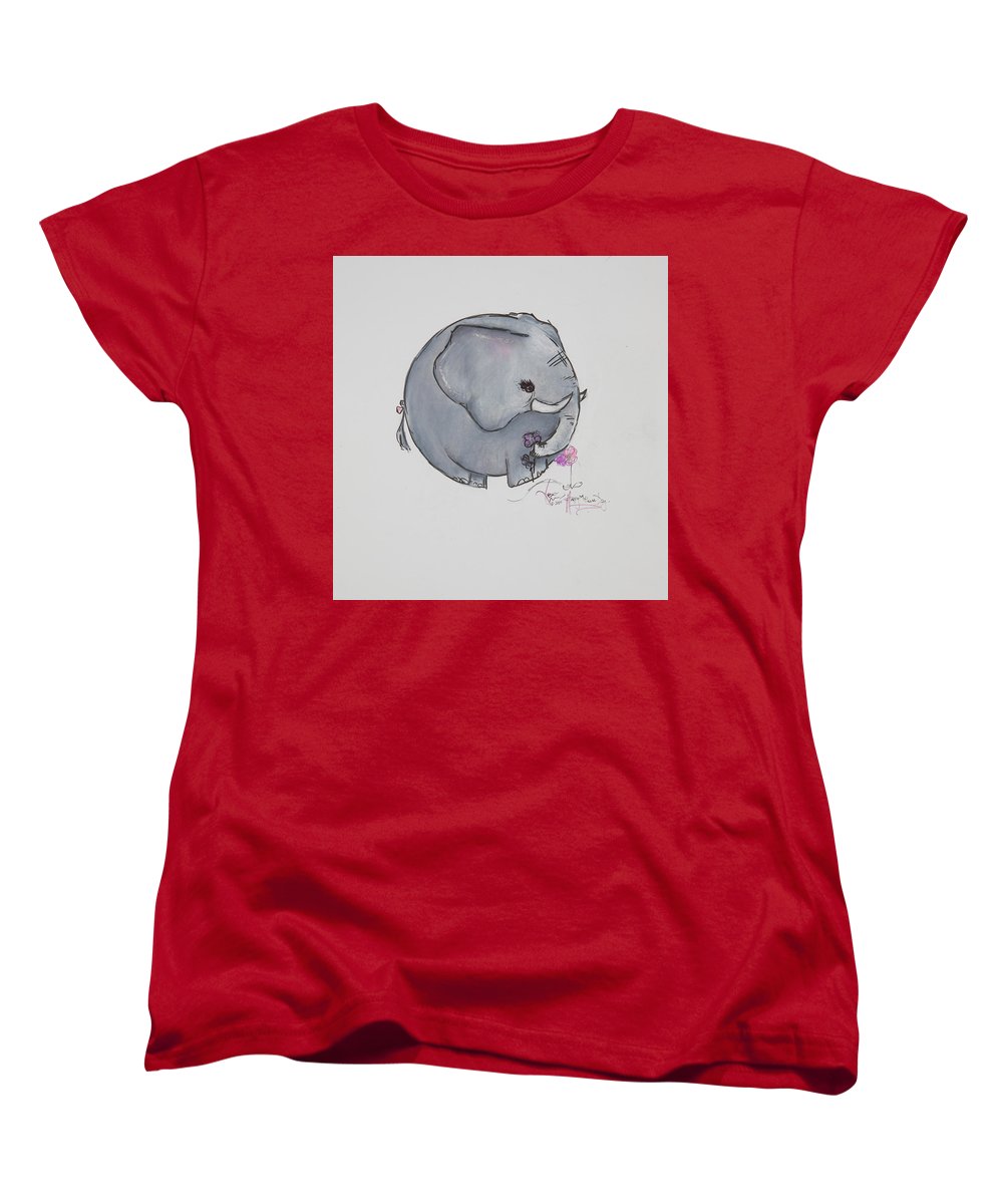 Round Calf - Elephant Collection  - Women's T-Shirt (Standard Fit)