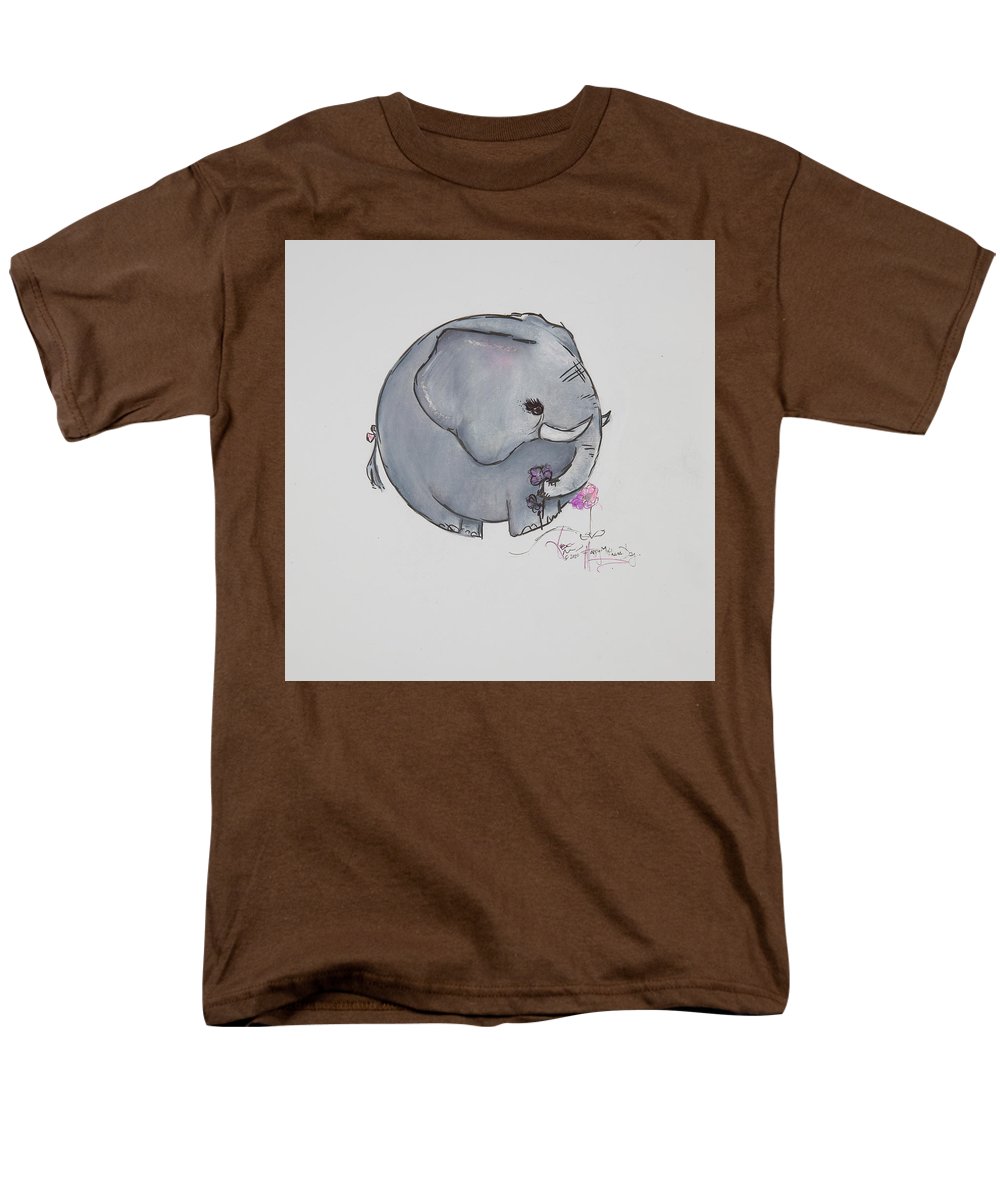 Round Calf - Elephant Collection  - Men's T-Shirt  (Regular Fit)