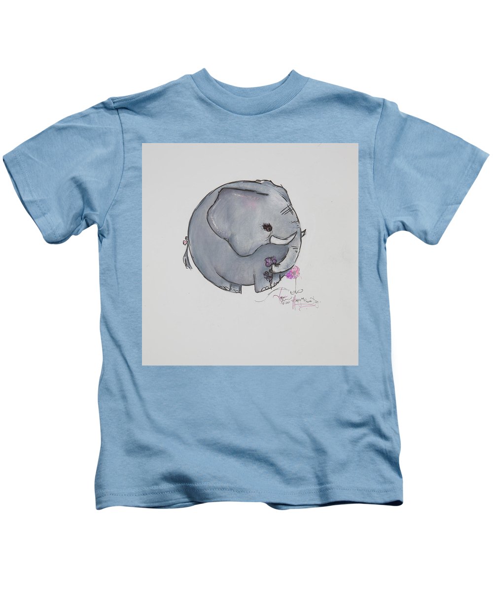 Round Calf - Elephant Collection  - Kids T-Shirt