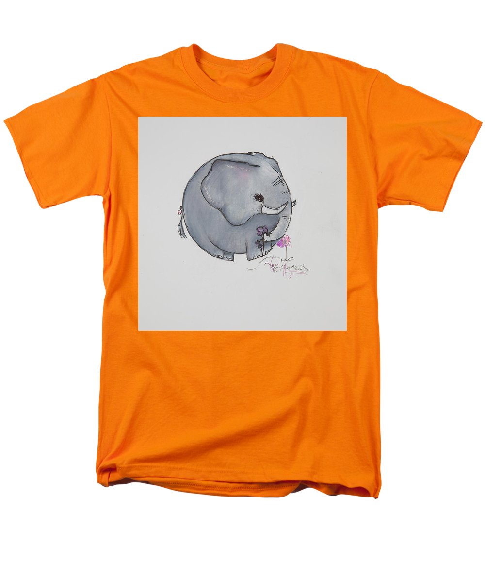 Round Calf - Elephant Collection  - Men's T-Shirt  (Regular Fit)