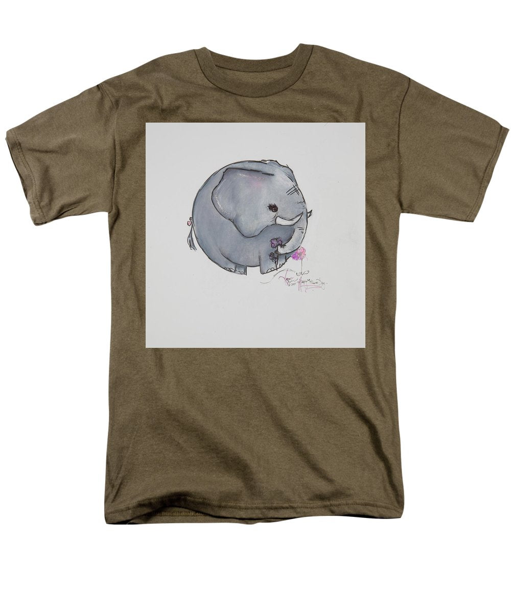 Round Calf - Elephant Collection  - Men's T-Shirt  (Regular Fit)