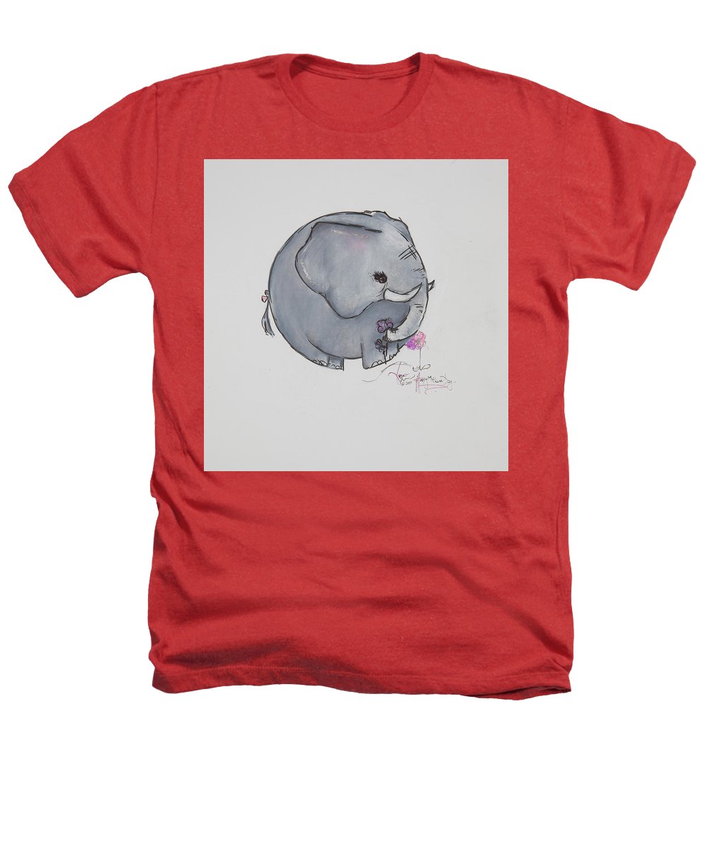 Round Calf - Elephant Collection  - Heathers T-Shirt