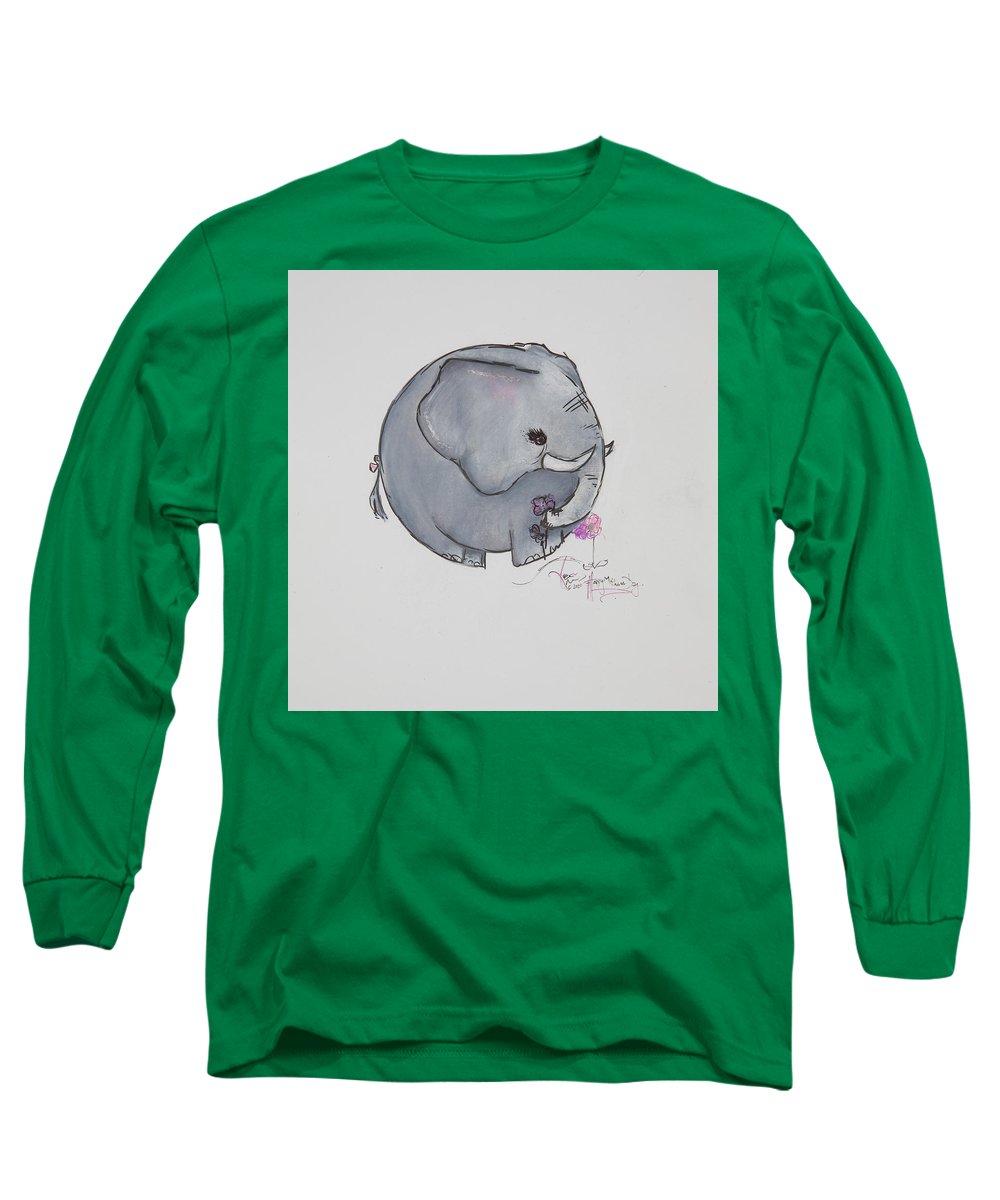 Round Calf - Elephant Collection  - Long Sleeve T-Shirt