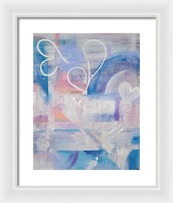 Silver Linings - Corazones Collection  - Framed Print