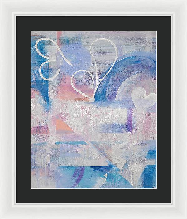 Silver Linings - Corazones Collection  - Framed Print