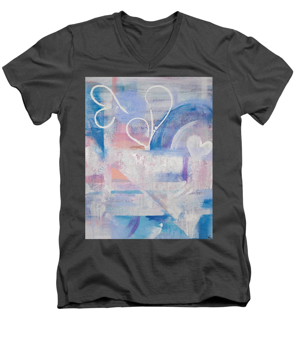 Silver Linings - Corazones Collection  - Men's V-Neck T-Shirt