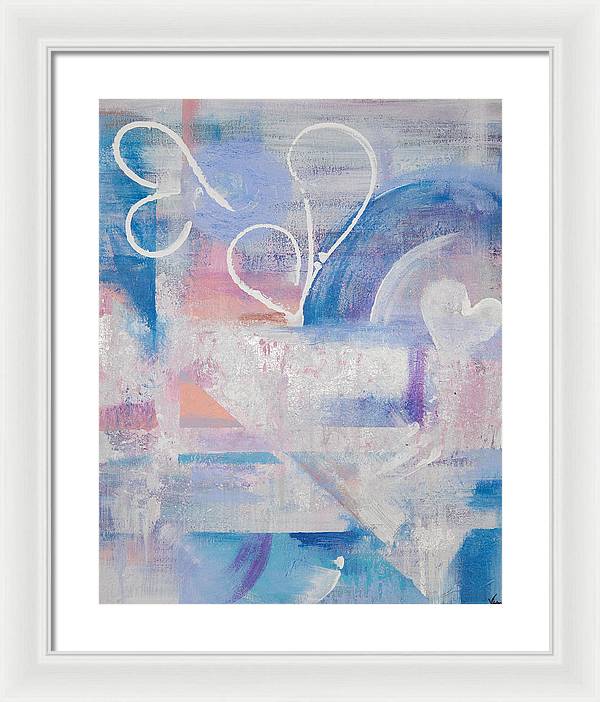 Silver Linings - Corazones Collection  - Framed Print