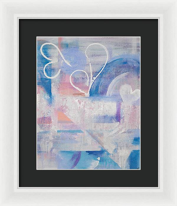 Silver Linings - Corazones Collection  - Framed Print