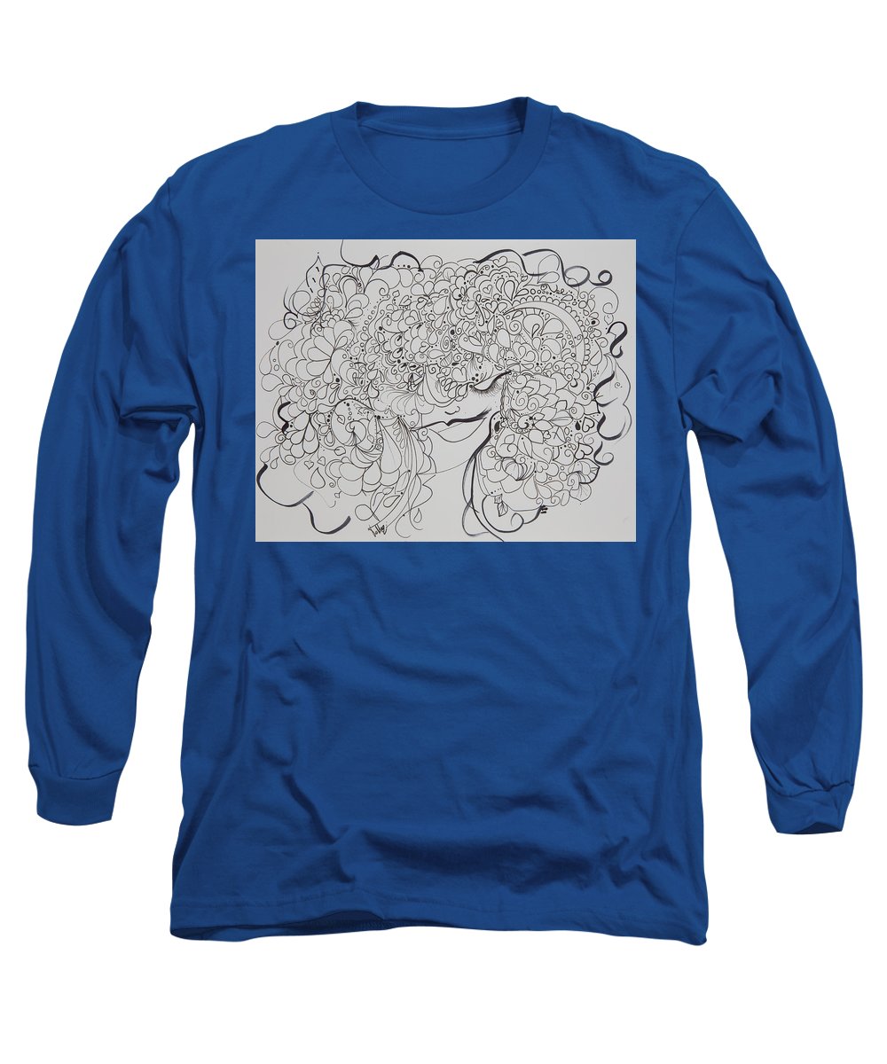 Swirls - Zentangle Collection  - Long Sleeve T-Shirt