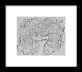 Swirls - Zentangle Collection  - Framed Print