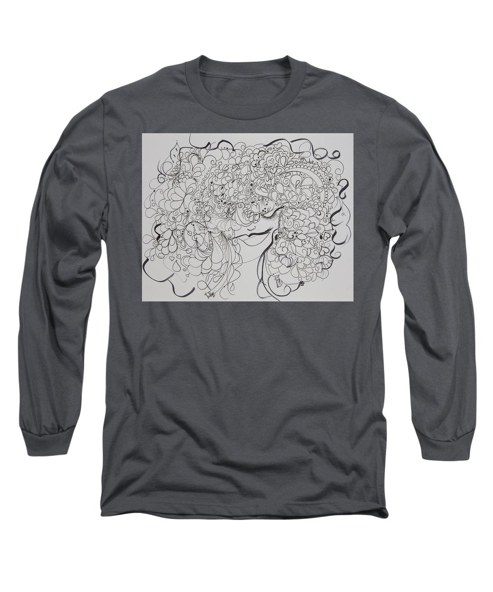 Swirls - Zentangle Collection  - Long Sleeve T-Shirt