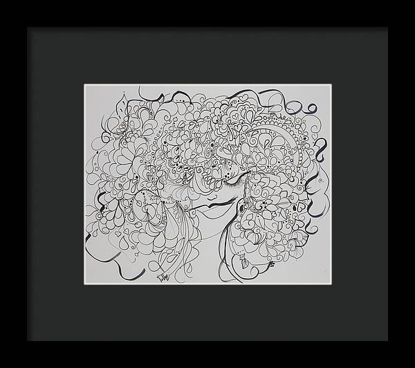 Swirls - Zentangle Collection  - Framed Print