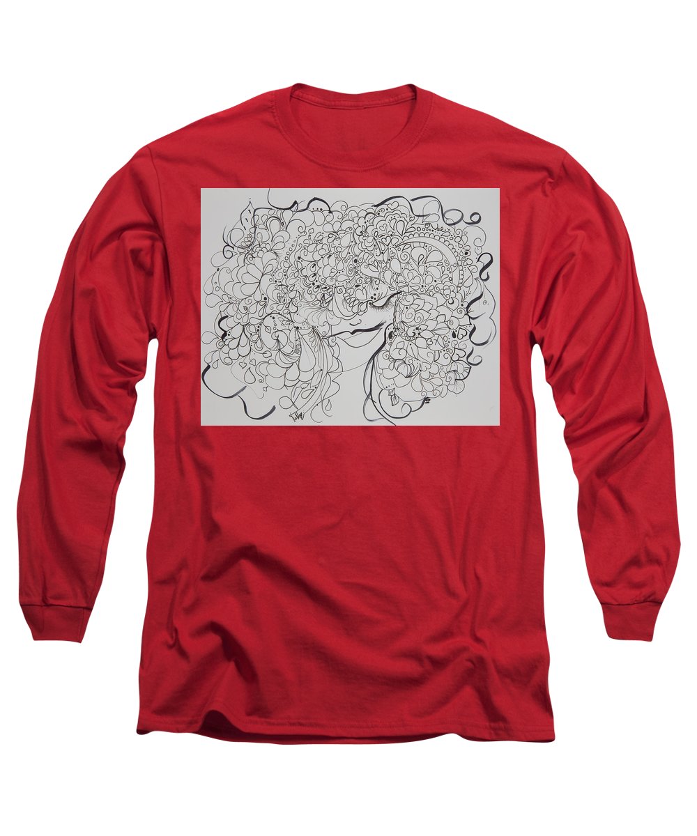 Swirls - Zentangle Collection  - Long Sleeve T-Shirt