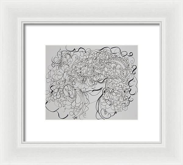 Swirls - Zentangle Collection  - Framed Print