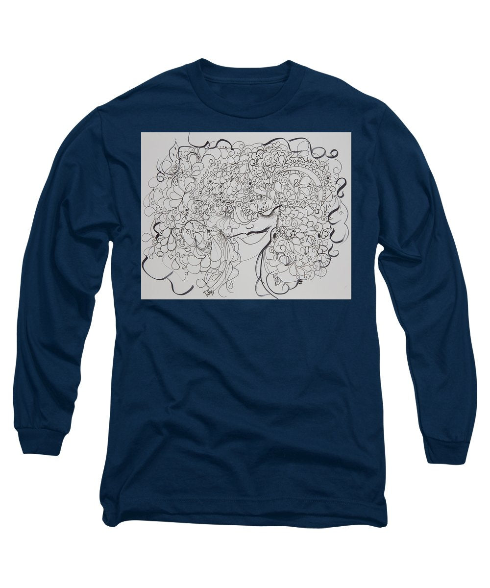 Swirls - Zentangle Collection  - Long Sleeve T-Shirt