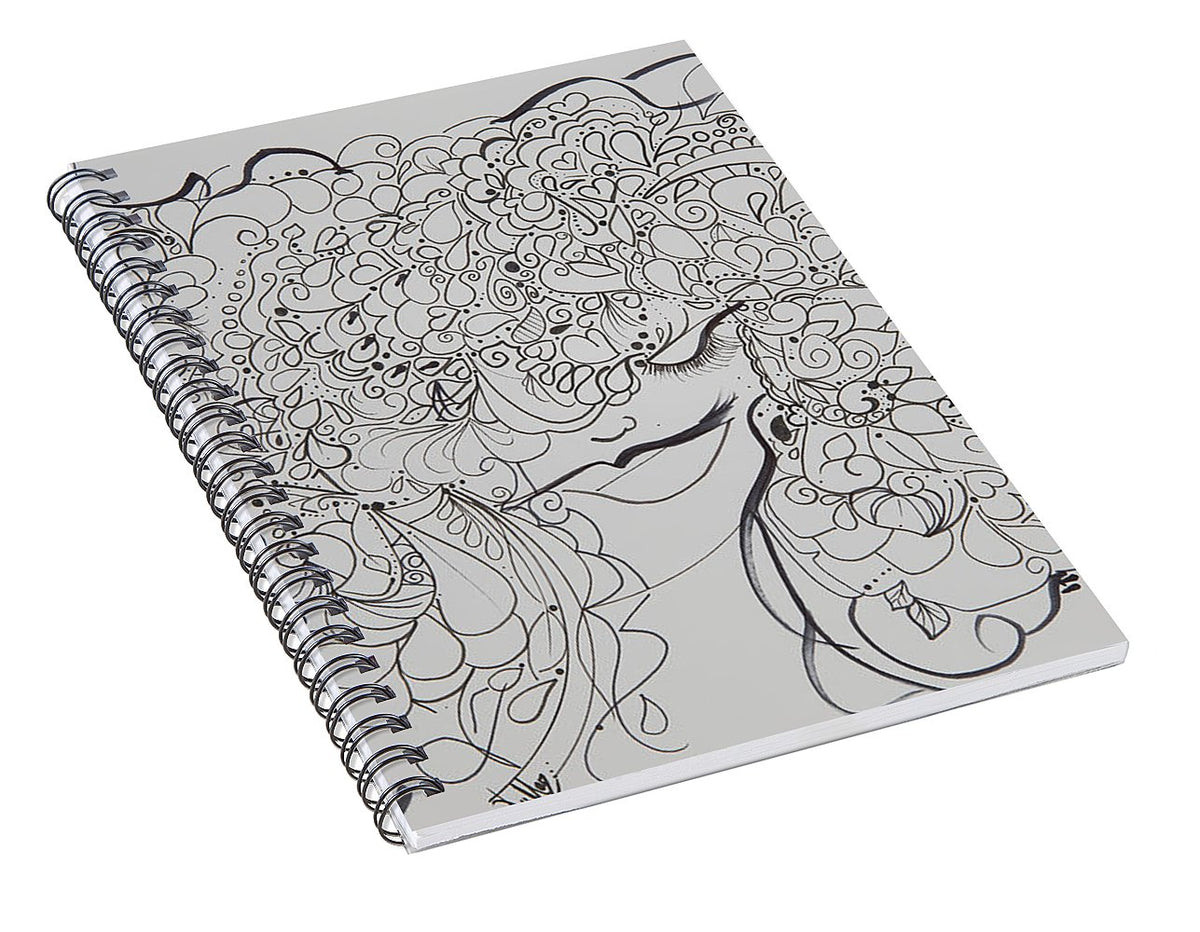 Swirls - Zentangle Collection  - Spiral Notebook