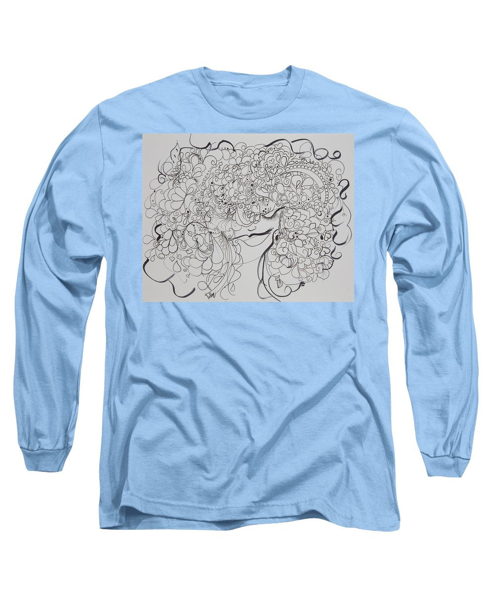 Swirls - Zentangle Collection  - Long Sleeve T-Shirt