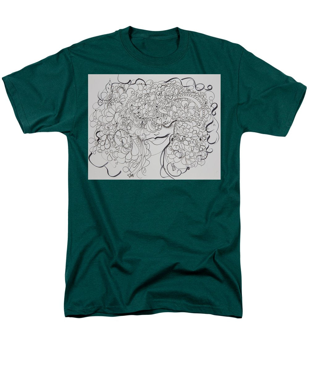 Swirls - Zentangle Collection  - Men's T-Shirt  (Regular Fit)